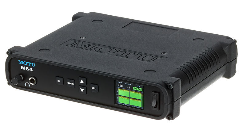 Audio Interfaces (Thunderbolt / AVB / USB) 128x128 USB/AVB-TSN I/O with 1x BNC MADI I/O and 1x optical MADI i/O - MOTU -- M64